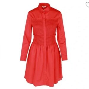 Maje  Elegant Red Women's Dress size Small- 2 Missing buttons